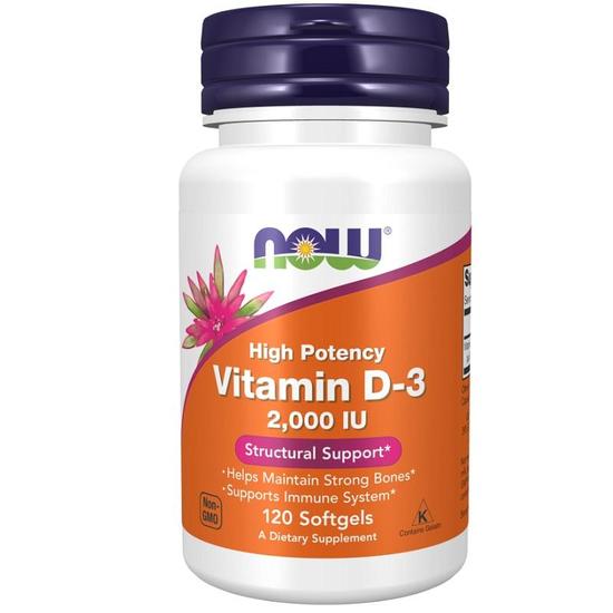 NOW Foods Vitamin D-3 2000iu Softgels