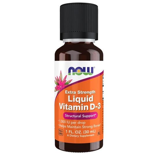 NOW Foods Vitamin D-3 Liquid 1000iu Extra Strength 30ml