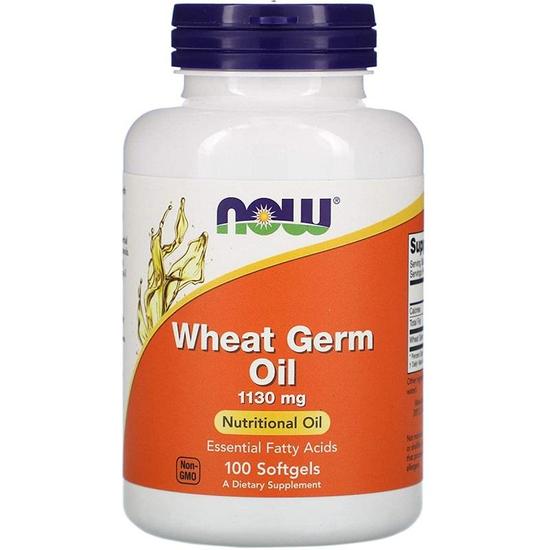 NOW Foods Wheat Germ Oil 1130mg Softgels 100 Softgels