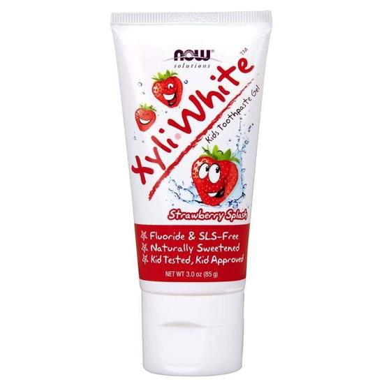 NOW Foods XyliWhite Kids Toothpaste Strawberry Splash