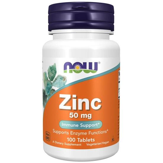 NOW Foods Zinc 50mg Tablets