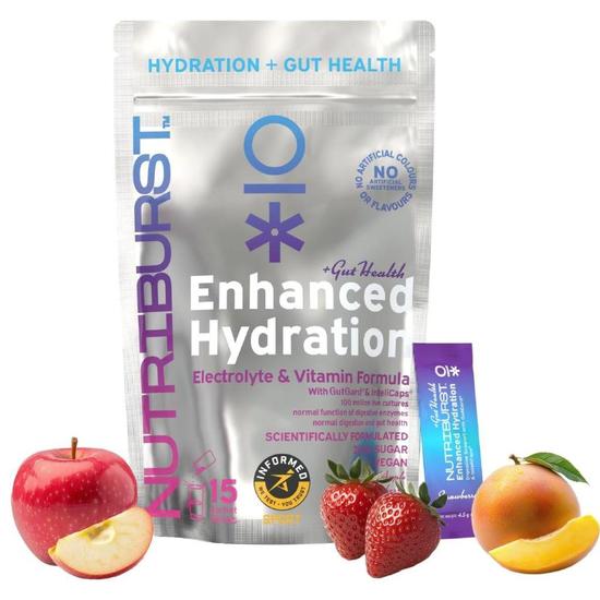Nutriburst Enhanced Hydration + Gut Health Mixed Fruit Flavour Sachets