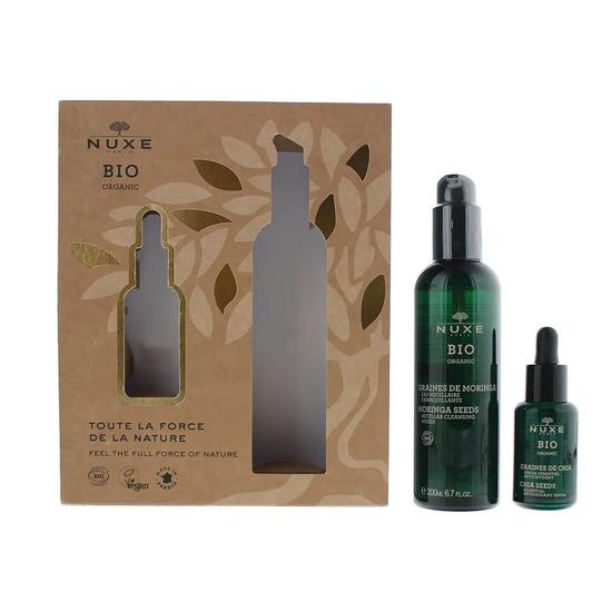 Nuxe Bio Organic Gift Set: Antioxidant Serum 30ml Micellar Cleansing Water 200ml 2 Piece