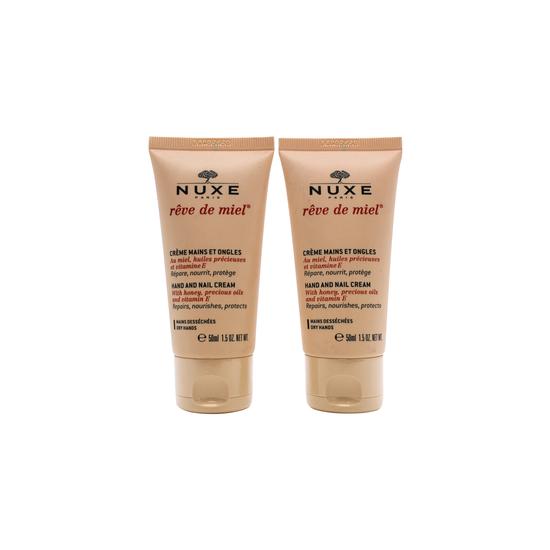 Nuxe Reve De Miel Hand & Nail Cream Duo Gift Set Hand Creams 2 x 50ml