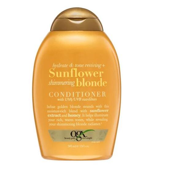 OGX® Sunflower Shimmering Blonde Conditioner 385ml