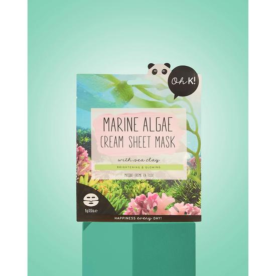 Oh k! Marine Algae & Sea Clay Cream Sheet Mask Pack of 5