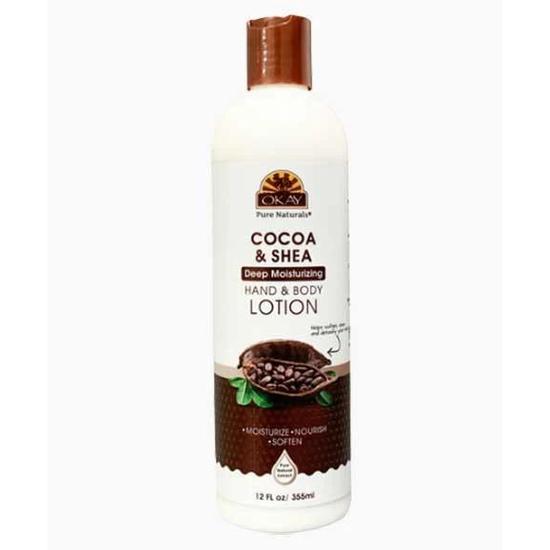 Okay Cocoa Shea Deep Moisturising Hand & Body Lotion 355ml