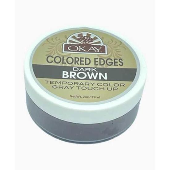 Okay Coloured Edges Grey Touch Up Dark Brown 59ml