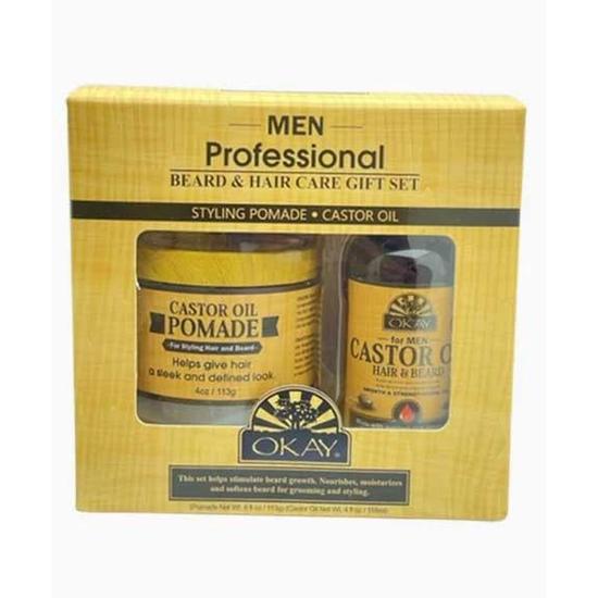 Okay Men Professional Beard & Hair Care Gift Set