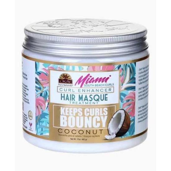 Okay Miami Keep Curls Bouncy Coconut Hair Masque 482 g