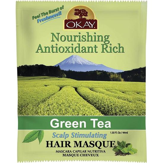 Okay Nourishing Antioxidant Rich Green Tea Scalp Stimulating Hair Masque 44ml / Green Tea