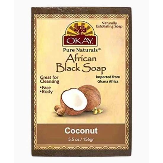 Okay Pure Naturals African Black Coconut Soap 241 g