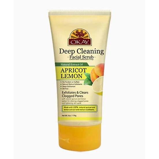 Okay Pure Naturals Deep Cleaning Apricot & Lemon Facial Scrub 170 g