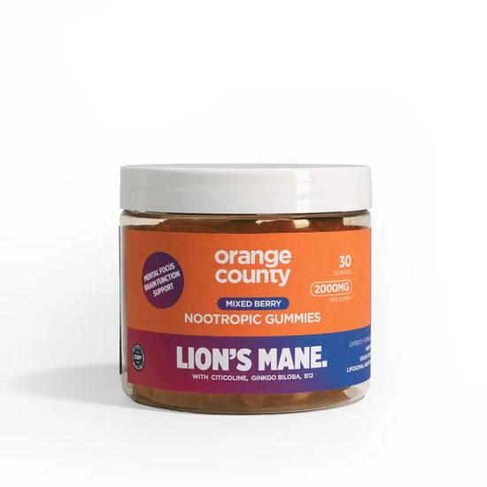 Orange County Wellbeing Lion's Mane Gummies 30 Gummies