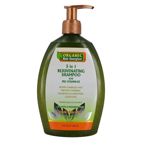 Organic Hair Energizer 5 In 1 Rejuvenating Shampoo With Pro Vitamin B5 385ml