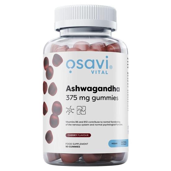 Osavi Ashwagandha 375mg Cherry Gummies 90 Gummies