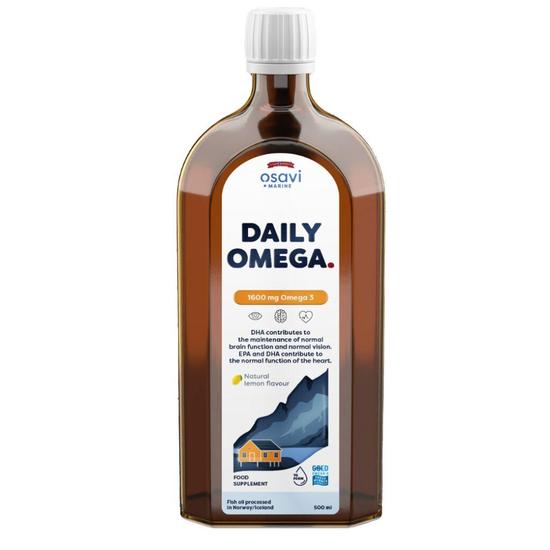 Osavi Daily Omega 1600mg Omega 3 Natural Lemon 250ml