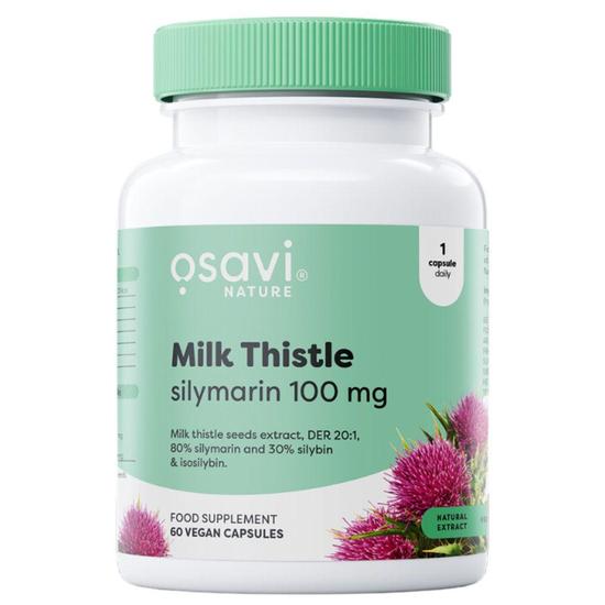 Osavi Milk Thistle Silymarin 100mg Capsules 60 Capsules