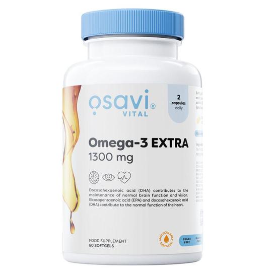 Osavi Omega-3 Extra Molecularly Distilled 1300mg Lemon Softgels 60 Softgels