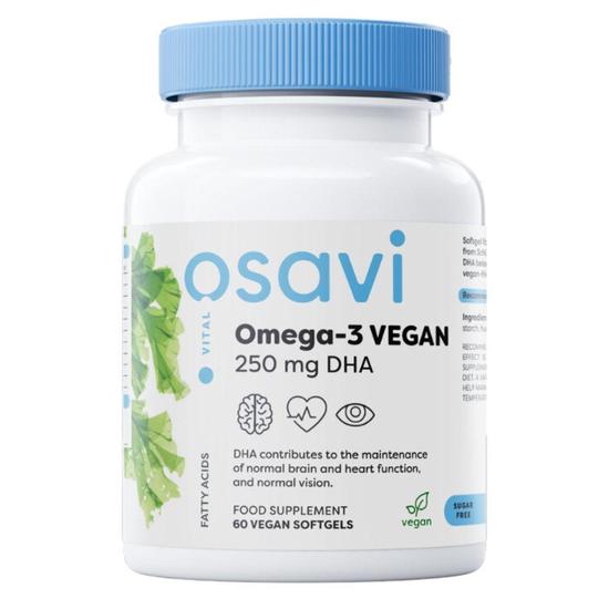 Osavi Omega-3 Vegan 250mg DHA Softgels 60 Softgels