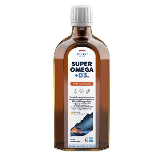 Osavi Super Omega + D3 2900mg Omega 3lemon 250ml