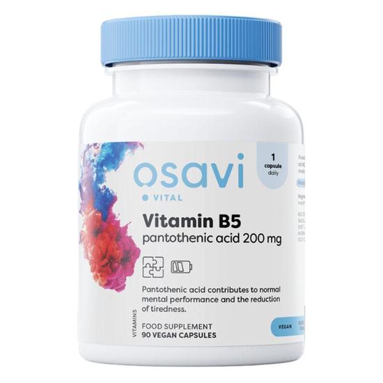 Osavi Vitamin B5 Pantothenic Acid 200mg Capsules 90 Capsules