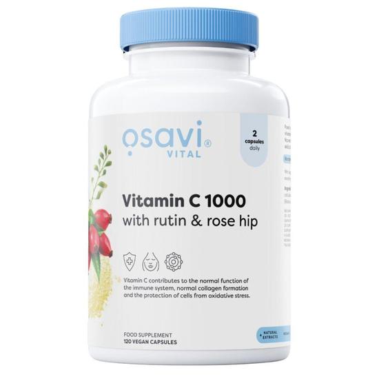 Osavi Vitamin C1000 With Rutin & Rose Hip Capsules 120 Capsules