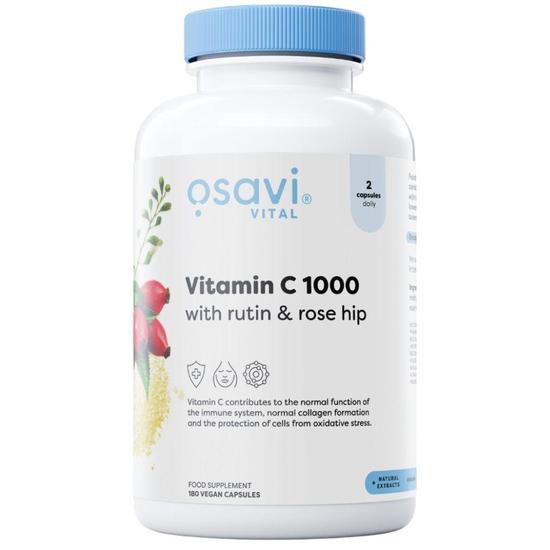 Osavi Vitamin C1000 With Rutin & Rose Hip Capsules 180 Capsules