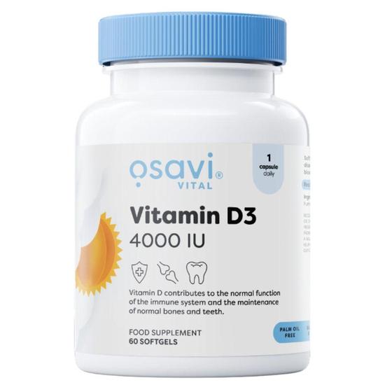 Osavi Vitamin D3 4000iu Softgels 60 Softgels