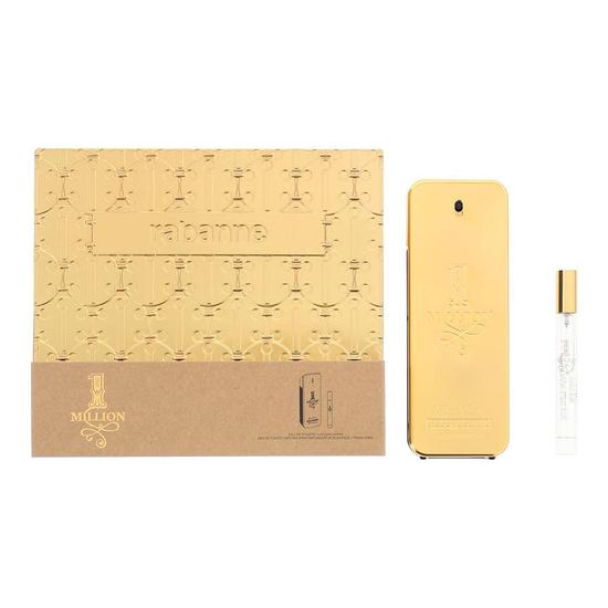 Paco Rabanne 1 Million Eau De Toilette 200ml + 10ml Travel Spray Gift Set 200ml