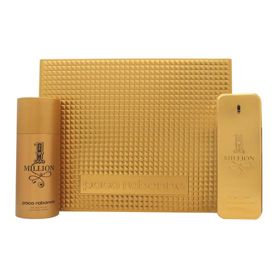 Paco Rabanne 1 Million Gift Set 100ml Eau De Toilette + 150ml Deodorant Spray