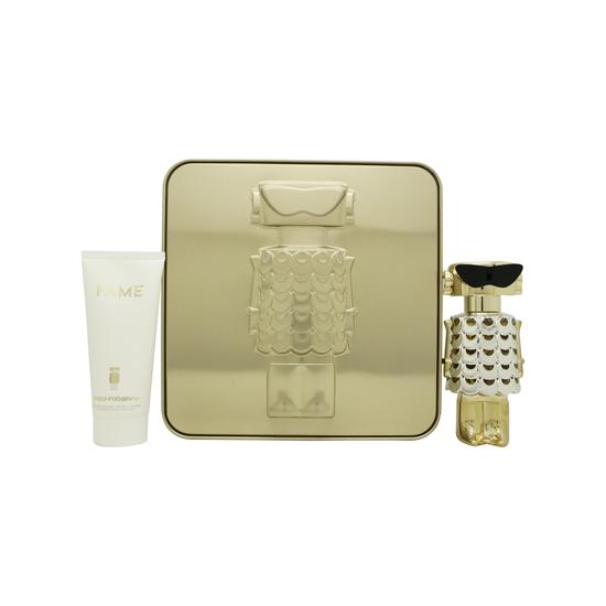 Paco Rabanne Fame Gift Set 80ml Eau De Parfum + 100ml Body Lotion + 4ml Eau De Parfum