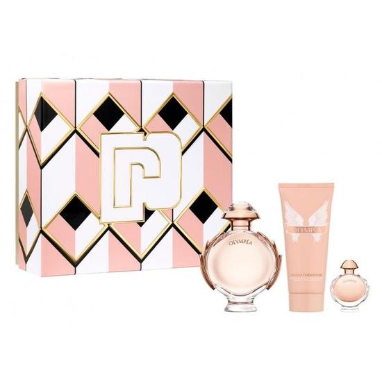 Paco Rabanne Olympea 2022 Gift Set With 80ml Eau De Parfum, 6ml Miniature Eau De Parfum & 100ml Body Lotion