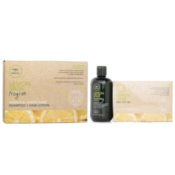 Paul Mitchell Tea Tree Lemon Sage Programme Set: Shampoo + Hair Lotion 13pcs