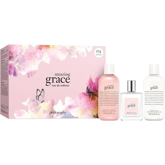 Philosophy AMAZING GRACE SET: 1 x Eau De Parfum 60ML/1 x FIRMING BODY EMULSION 180ML/1 x SHOWER GEL 180ML