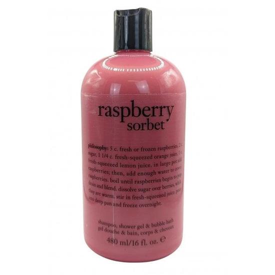 Philosophy Shampoo, Shower Gel & Bubble Bath Raspberry Sorbet 480ml