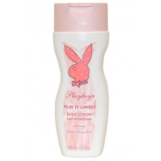 Playboy Play It Lovely By Body Lotion 24h Hydrating Tender Peony Scent Softening 400ml