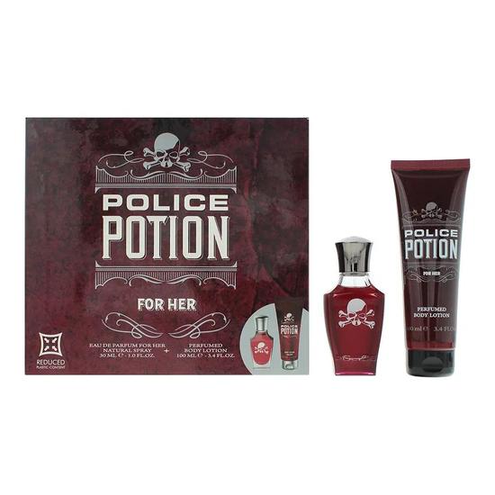 Police Potion For Her Piece Gift Set: Eau De Parfum 30ml Body Lotion 100ml