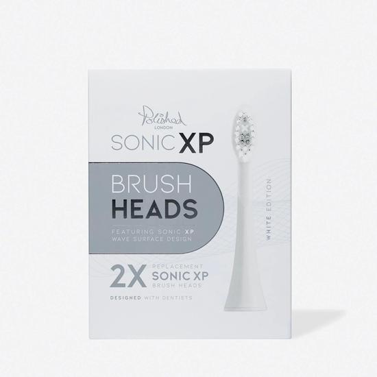 Polished London Sonic XP Replacement Toothbrush Heads Black