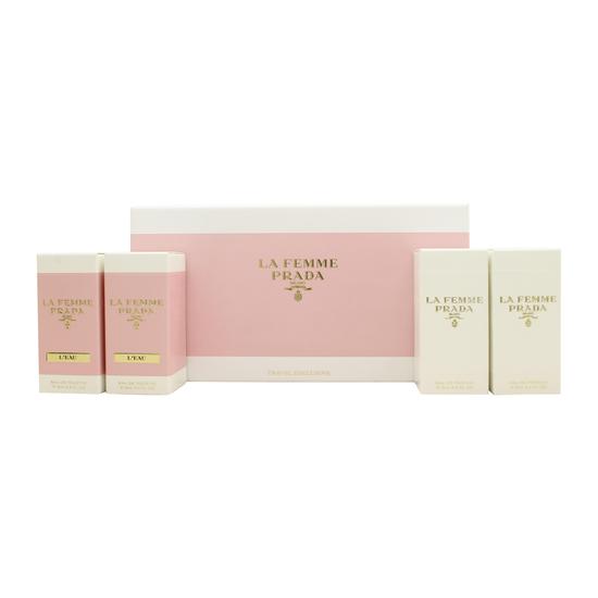 Prada Miniatures Gift Set 2x 9ml La Femme Eau De Parfum + 2x 9ml La Femme L'Eau Eau De Parfum