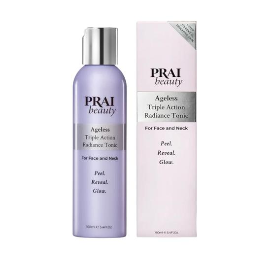 PRAI Ageless Triple Action Radiance Tonic For Face & Neck 160ml