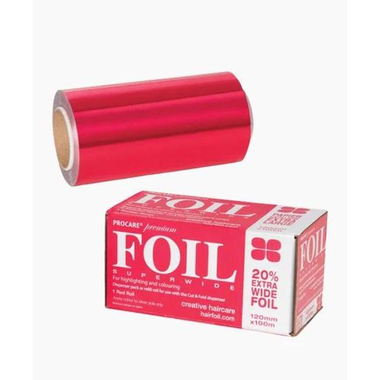 ProCare Superwide Foils For Highlighting & Colouring Red Roll 120x100