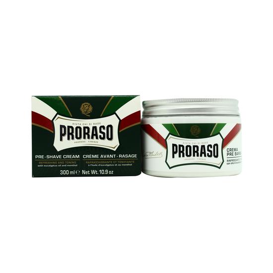 Proraso Green Pre Shaving Cream With Eucalyptus Oil & Menthol 300ml