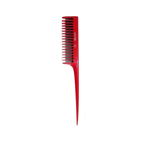 ProTip DENMAN PTC10 PRO TIP 10 HAIRDRESSING BACK COMBING TAIL COMB RED