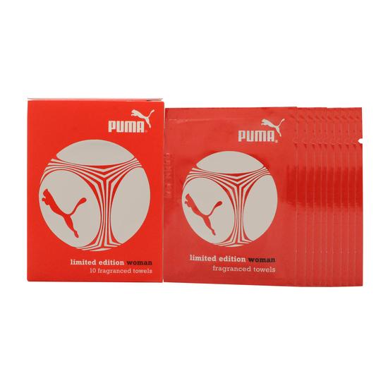 Puma Limited Edition Woman Fragranced Towels 10 x 3ml