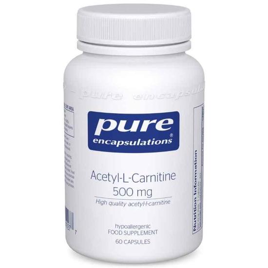 Pure Encapsulations Acetyl-L-Carnitine 500mg Capsules 60 Capsules