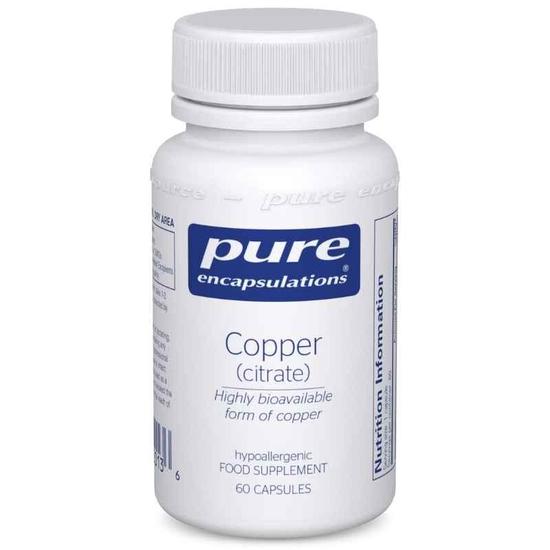 Pure Encapsulations Copper Citrate Capsules 60 Capsules