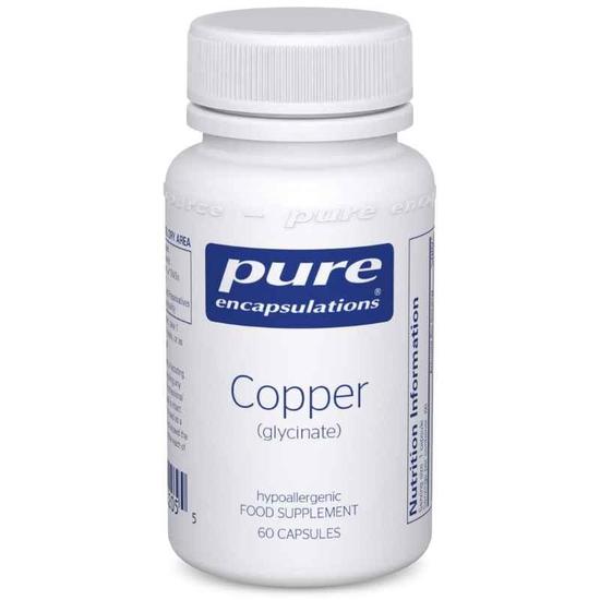 Pure Encapsulations Copper Glycinate Capsules 60 Capsules