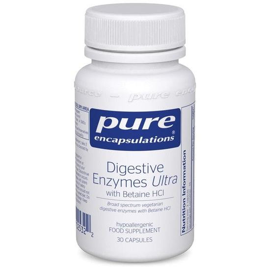 Pure Encapsulations Digestive Enzymes Ultra With Betaine HCl Capsules 30 Capsules