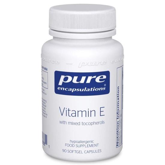 Pure Encapsulations Vitamin E Mixed Tocopherols Capsules 90 Capsules